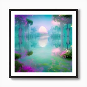 Reflected Landscape Art Print