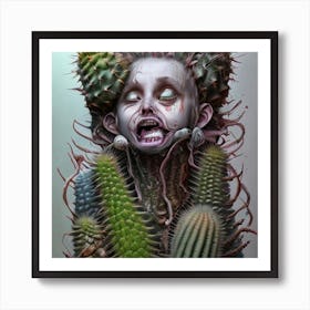 Zombie Cactus Art Print