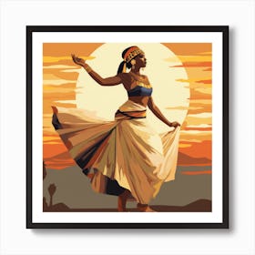 Egyptian Dancer 1 Art Print