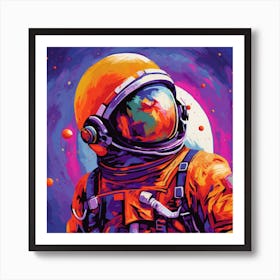 Astronaut Painting Art Print