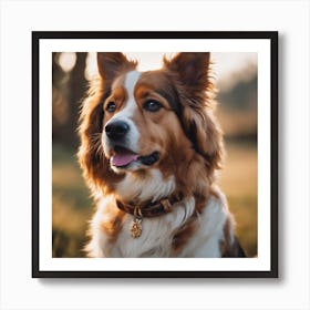 Collie Dog Art Print