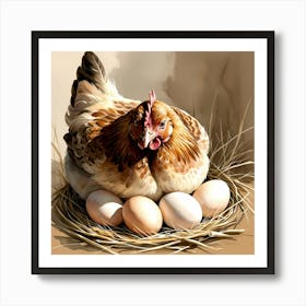 Chicken In The Nest Affiche