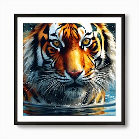 Close Encounter, Bengal Tiger Art Print