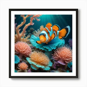 Clown Fish Art Print