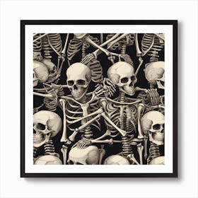 Skeletons Art Print