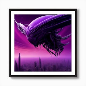 Alien Spaceship Art Print