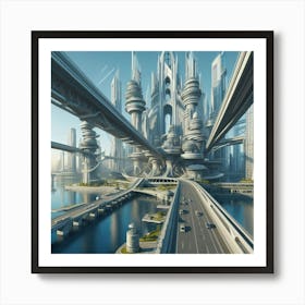 Futuristic City Art Print