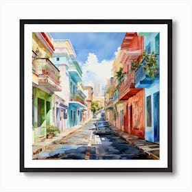 Cuba Street Art Print