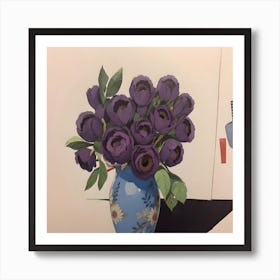 Purple Tulips 1 Art Print