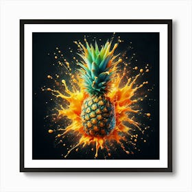 Pineapple Explosion Art Print