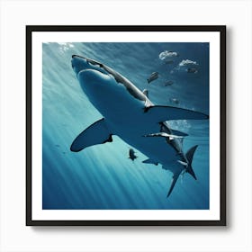 Great White Shark 4 Art Print