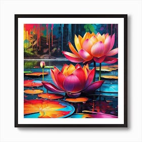 Lotus 10 Art Print