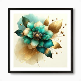 Watercolor Flower Painting Art Print