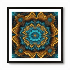 Fractal Mandala Art Print