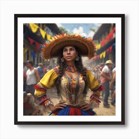 Colombian Festivities Trending On Artstation Sharp Focus Studio Photo Intricate Details Highly (19) Art Print