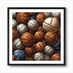 Basketballs Art Print