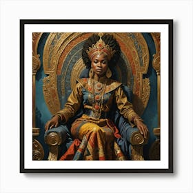 African Queen Art Print