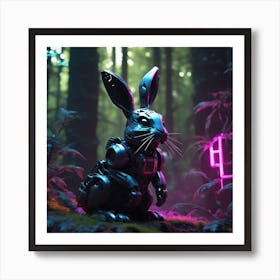 Rabbit In The Woods 52 Art Print