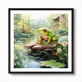 Watercolour Frog Póster