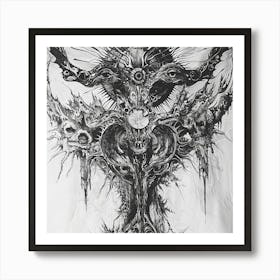 Demon Skull Art Print