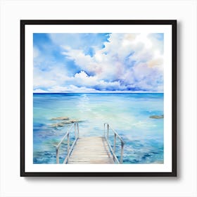 Enchanting Depths: Abstract Horizons Art Print