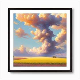 Cotton Field Art Print