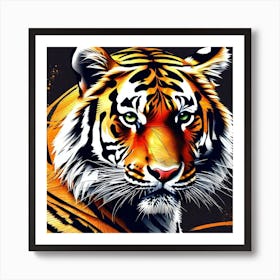 Tiger Painting 15 Art Print