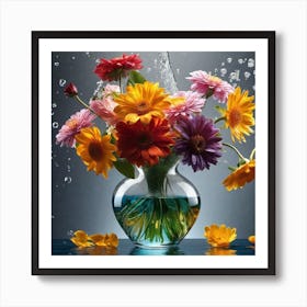 Flowers In A Vase 33 Art Print