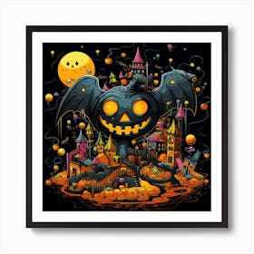 Halloween Jack O Lantern Art Print