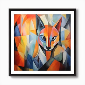 Abstract Fox Art Print