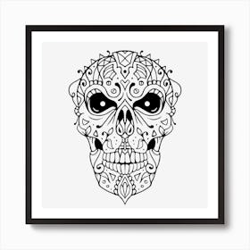Mandala Skull 05 Art Print