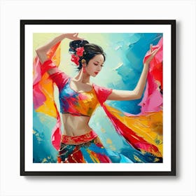 Chinese Dancer Art Print