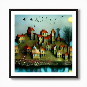 Russian Village 3 Art Print