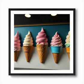 Default Create Unique Design Of Ice Cream Store Wall Art 2 Art Print