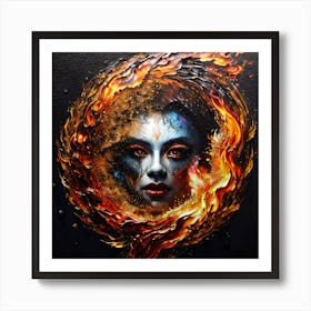 Fire And Flames Art Print