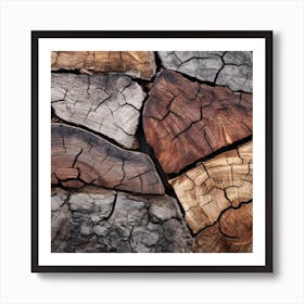 Tree Trunks Art Print