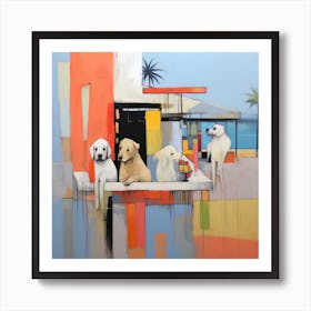 Dogs On Vacation 27 Art Print
