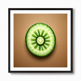 Cucumber Slice - Cucumber Stock Videos & Royalty-Free Footage Art Print