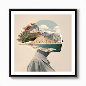 Woman's Head Art Print