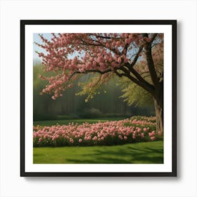 Blossoming Cherry Tree Art Print