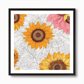 Adorable flowers 2 Art Print