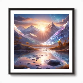 Landscape Painting 3 Art Print