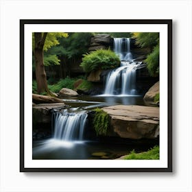 Default Create Unique Design Of Water Fall 3 Art Print