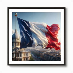 French Flag Art Print