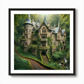 Castle In The Forest Art Print