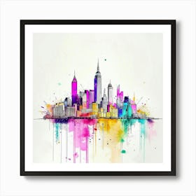 New York City Skyline Canvas Print Art Print