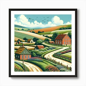 Country Road 1 Art Print