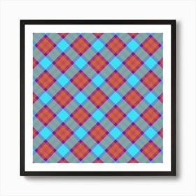 Plaid Fabric 142 Art Print