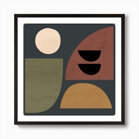 Abstract Minimal Shapes 62 Art Print