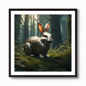 Rabbit In The Forest 36 Art Print